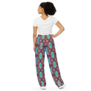 Product name: Recursia Tie-Dye Overdrive II Women's Wide Leg Pants. Keywords: Print: Tie-Dye Overdrive, Women's Wide Leg Pants