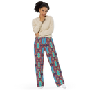 Product name: Recursia Tie-Dye Overdrive II Women's Wide Leg Pants. Keywords: Print: Tie-Dye Overdrive, Women's Wide Leg Pants