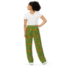 Product name: Recursia Tie-Dye Overdrive I Women's Wide Leg Pants. Keywords: Print: Tie-Dye Overdrive, Women's Wide Leg Pants