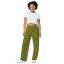 Product name: Recursia Tie-Dye Overdrive I Women's Wide Leg Pants. Keywords: Print: Tie-Dye Overdrive, Women's Wide Leg Pants