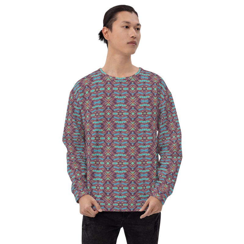Product name: Recursia Tie-Dye Overdrive IV Men's Sweatshirt. Keywords: Athlesisure Wear, Clothing, Men's Athlesisure, Men's Clothing, Men's Sweatshirt, Men's Tops, Print: Tie-Dye Overdrive