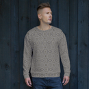 Product name: Recursia Zebrallusions Men's Sweatshirt. Keywords: Athlesisure Wear, Clothing, Men's Athlesisure, Men's Clothing, Men's Sweatshirt, Men's Tops, Print: Zebrallusions
