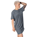 Product name: Recursia Zebrallusions II T-Shirt Dress In Blue. Keywords: Clothing, T-Shirt Dress, Women's Clothing, Print: Zebrallusions