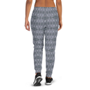 Product name: Recursia Zebrallusions II Women's Joggers In Blue. Keywords: Athlesisure Wear, Clothing, Women's Bottoms, Women's Joggers, Print: Zebrallusions