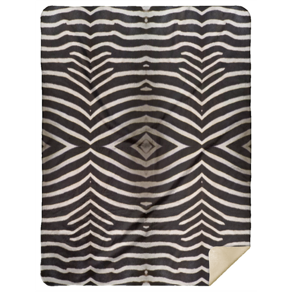 Product name: Recursia Zebrallusions Sherpa Blanket 60X80. Keywords: 60X80 Blankets, Home Decor, Premium Mink Sherpa Blanket 60x80, Sherpa Blankets, Print: Zebrallusions