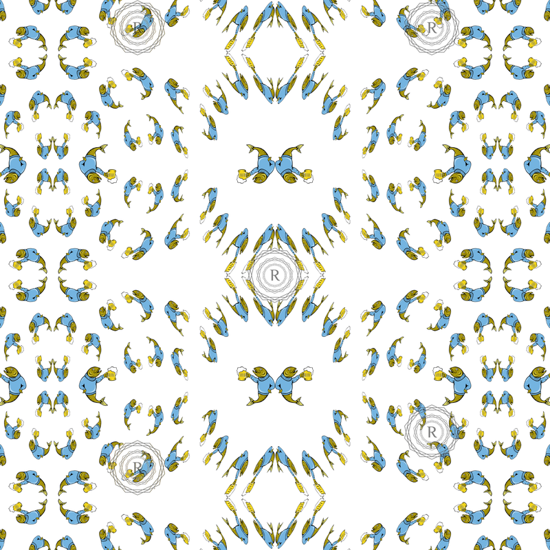 Recursia Fish II Men's Hoodie