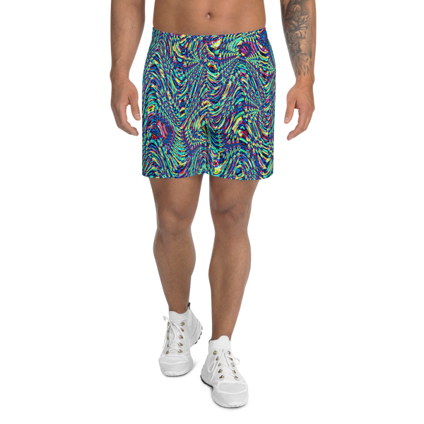Product name: Recursia Alchemical Vision Men's Athletic Shorts. Keywords: Print: Alchemical Vision, Athlesisure Wear, Clothing, Men's Athlesisure, Men's Athletic Shorts, Men's Clothing