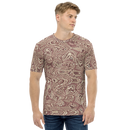 Product name: Recursia Alchemical Vision Men's Crew Neck T-Shirt In Pink. Keywords: Print: Alchemical Vision, Clothing, Men's Clothing, Men's Crew Neck T-Shirt, Men's Tops