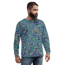 Product name: Recursia Alchemical Vision Men's Sweatshirt. Keywords: Print: Alchemical Vision, Athlesisure Wear, Clothing, Men's Athlesisure, Men's Clothing, Men's Sweatshirt, Men's Tops