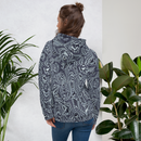 Product name: Recursia Alchemical Vision Women's Hoodie In Blue. Keywords: Print: Alchemical Vision, Athlesisure Wear, Clothing, Women's Hoodie, Women's Tops
