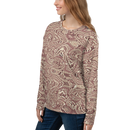 Product name: Recursia Alchemical Vision Women's Sweatshirt In Pink. Keywords: Print: Alchemical Vision, Athlesisure Wear, Clothing, Women's Sweatshirt, Women's Tops