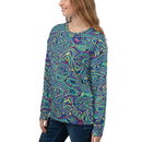 Product name: Recursia Alchemical Vision Women's Sweatshirt. Keywords: Print: Alchemical Vision, Athlesisure Wear, Clothing, Women's Sweatshirt, Women's Tops
