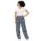 Product name: Recursia Alchemical Vision I Women's Wide Leg Pants In Blue. Keywords: Print: Alchemical Vision, Women's Wide Leg Pants