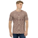 Product name: Recursia Alchemical Vision I Men's Crew Neck T-Shirt In Pink. Keywords: Print: Alchemical Vision, Clothing, Men's Clothing, Men's Crew Neck T-Shirt, Men's Tops