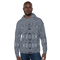 Product name: Recursia Alchemical Vision I Men's Hoodie In Blue. Keywords: Print: Alchemical Vision, Athlesisure Wear, Clothing, Men's Athlesisure, Men's Clothing, Men's Hoodie, Men's Tops