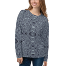 Product name: Recursia Alchemical Vision I Women's Sweatshirt In Blue. Keywords: Print: Alchemical Vision, Athlesisure Wear, Clothing, Women's Sweatshirt, Women's Tops