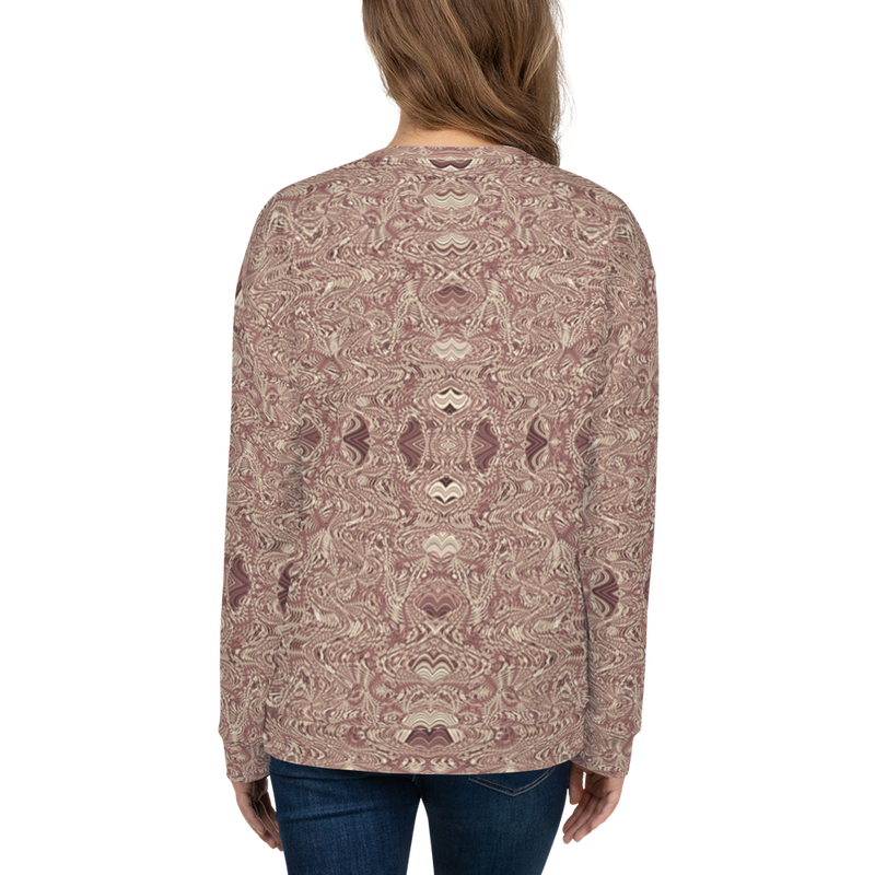 Product name: Recursia Alchemical Vision I Women's Sweatshirt In Pink. Keywords: Print: Alchemical Vision, Athlesisure Wear, Clothing, Women's Sweatshirt, Women's Tops