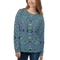 Product name: Recursia Alchemical Vision I Women's Sweatshirt. Keywords: Print: Alchemical Vision, Athlesisure Wear, Clothing, Women's Sweatshirt, Women's Tops