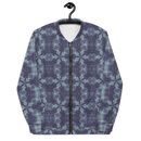 Product name: Recursia Argyle Rewired Men's Bomber Jacket In Blue. Keywords: Print: Argyle Rewired, Clothing, Men's Bomber Jacket, Men's Clothing, Men's Tops