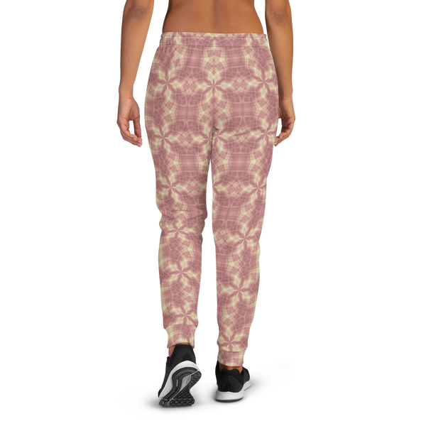 Product name: Recursia Argyle Rewired Women's Joggers In Pink. Keywords: Print: Argyle Rewired, Athlesisure Wear, Clothing, Women's Bottoms, Women's Joggers