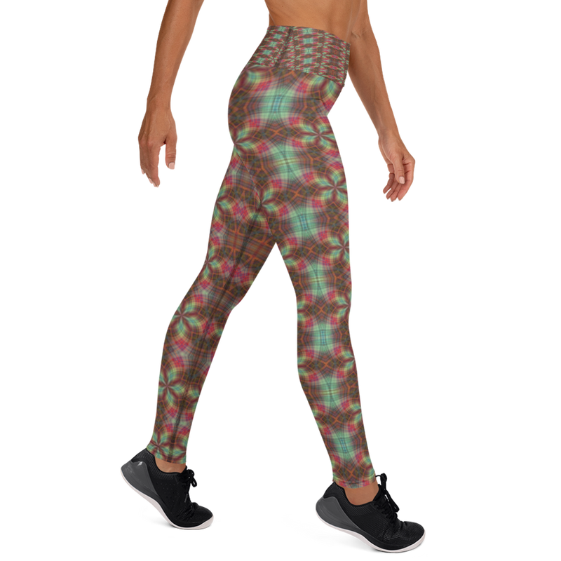 Product name: Recursia Argyle Rewired Yoga Leggings. Keywords: Print: Argyle Rewired, Athlesisure Wear, Clothing, Women's Clothing, Yoga Leggings