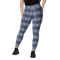 Product name: Recursia Argyle Rewired Leggings With Pockets In Blue. Keywords: Print: Argyle Rewired, Athlesisure Wear, Clothing, Leggings with Pockets, Women's Clothing