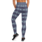 Product name: Recursia Argyle Rewired II Yoga Leggings In Blue. Keywords: Print: Argyle Rewired, Athlesisure Wear, Clothing, Women's Clothing, Yoga Leggings