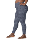Product name: Recursia Bohemian Dream Leggings With Pockets In Blue. Keywords: Athlesisure Wear, Print: Bohemian Dream, Clothing, Leggings with Pockets, Women's Clothing