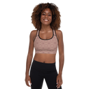 Product name: Recursia Bohemian Dream Padded Sports Bra In Pink. Keywords: Athlesisure Wear, Print: Bohemian Dream, Clothing, Padded Sports Bra, Women's Clothing