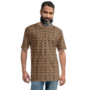 Product name: Recursia Contemplative Jaguar Men's Crew Neck T-Shirt. Keywords: Clothing, Print: Contemplative Jaguar, Men's Clothing, Men's Crew Neck T-Shirt, Men's Tops