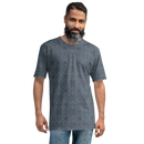 Product name: Recursia Contemplative Jaguar II Men's Crew Neck T-Shirt In Blue. Keywords: Clothing, Print: Contemplative Jaguar, Men's Clothing, Men's Crew Neck T-Shirt, Men's Tops