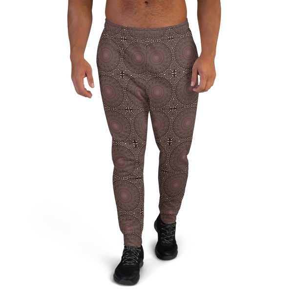 Product name: Recursia Desert Dream Men's Joggers In Pink. Keywords: Athlesisure Wear, Clothing, Print: Desert Dream, Men's Athlesisure, Men's Bottoms, Men's Clothing, Men's Joggers
