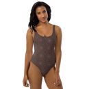 Product name: Recursia Desert Dream One Piece Swimsuit In Pink. Keywords: Clothing, Print: Desert Dream, One Piece Swimsuit, Swimwear, Unisex Clothing