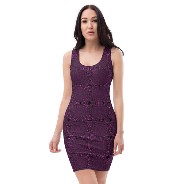 Product name: Recursia Desert Dream Pencil Dress. Keywords: Clothing, Print: Desert Dream, Pencil Dress, Women's Clothing