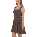 Product name: Recursia Desert Dream Skater Dress In Pink. Keywords: Clothing, Print: Desert Dream, Skater Dress, Women's Clothing