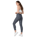 Product name: Recursia Fabrique Unknown II Leggings With Pockets In Blue. Keywords: Athlesisure Wear, Clothing, Print: Fabrique Unknown, Leggings with Pockets, Women's Clothing