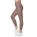 Product name: Recursia Fabrique Unknown II Leggings With Pockets In Pink. Keywords: Athlesisure Wear, Clothing, Print: Fabrique Unknown, Leggings with Pockets, Women's Clothing