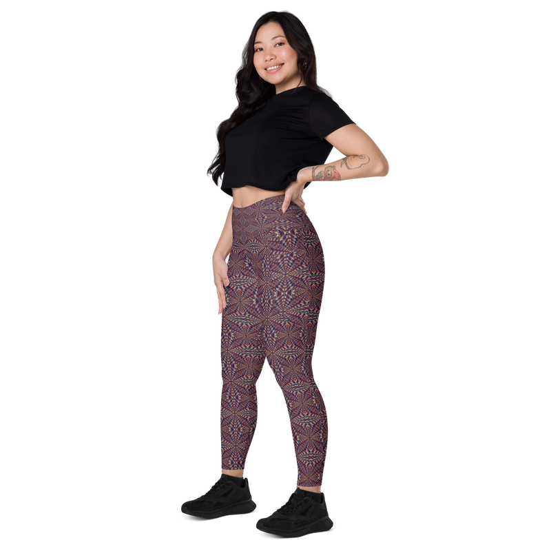 Product name: Recursia Fabrique Unknown II Leggings With Pockets. Keywords: Athlesisure Wear, Clothing, Print: Fabrique Unknown, Leggings with Pockets, Women's Clothing