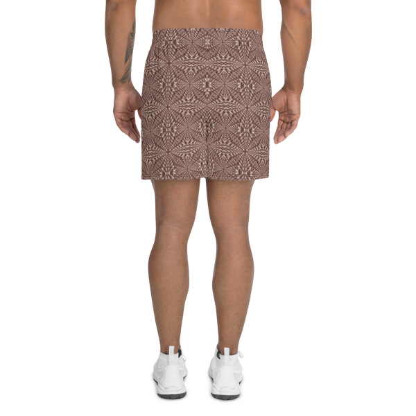 Product name: Recursia Fabrique Unknown Men's Athletic Shorts In Pink. Keywords: Athlesisure Wear, Clothing, Print: Fabrique Unknown, Men's Athlesisure, Men's Athletic Shorts, Men's Clothing