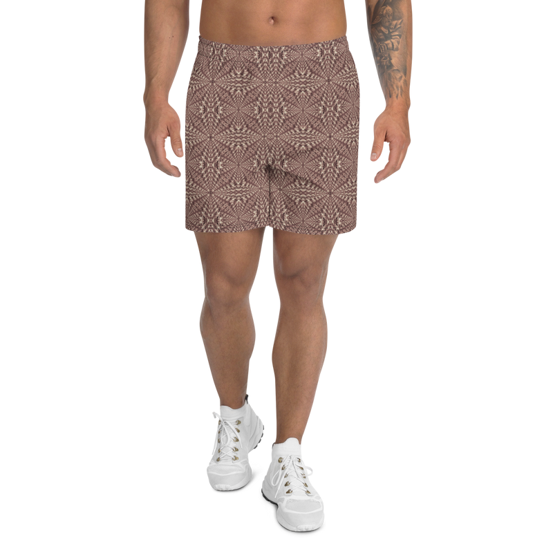 Product name: Recursia Fabrique Unknown Men's Athletic Shorts In Pink. Keywords: Athlesisure Wear, Clothing, Print: Fabrique Unknown, Men's Athlesisure, Men's Athletic Shorts, Men's Clothing