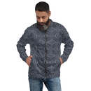 Product name: Recursia Fabrique Unknown Men's Bomber Jacket In Blue. Keywords: Clothing, Print: Fabrique Unknown, Men's Bomber Jacket, Men's Clothing, Men's Tops