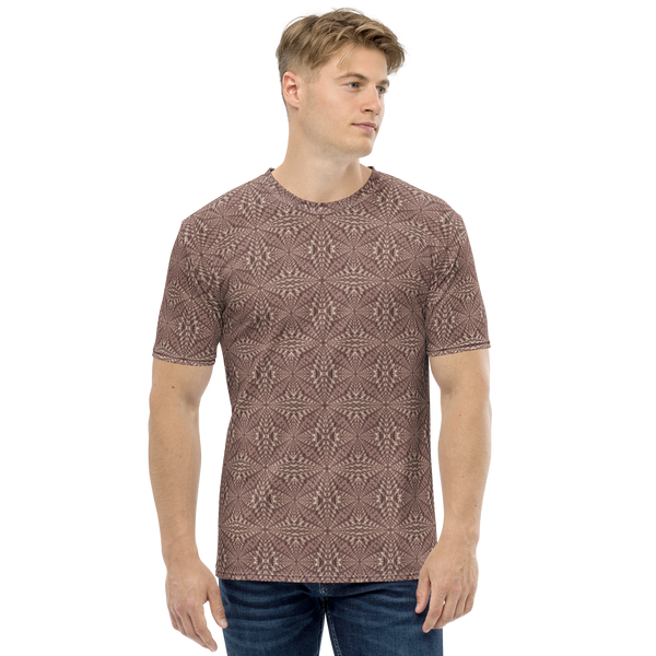 Product name: Recursia Fabrique Unknown Men's Crew Neck T-Shirt In Pink. Keywords: Clothing, Print: Fabrique Unknown, Men's Clothing, Men's Crew Neck T-Shirt, Men's Tops