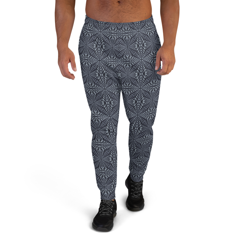 Product name: Recursia Fabrique Unknown Men's Joggers In Blue. Keywords: Athlesisure Wear, Clothing, Print: Fabrique Unknown, Men's Athlesisure, Men's Bottoms, Men's Clothing, Men's Joggers
