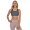 Product name: Recursia Fabrique Unknown Padded Sports Bra In Blue. Keywords: Athlesisure Wear, Clothing, Print: Fabrique Unknown, Padded Sports Bra, Women's Clothing
