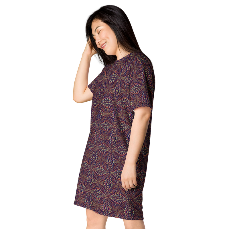 Product name: Recursia Fabrique Unknown II T-Shirt Dress. Keywords: Clothing, Print: Fabrique Unknown, T-Shirt Dress, Women's Clothing