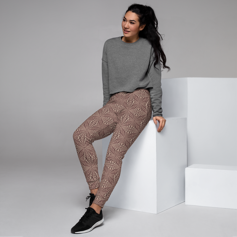 Product name: Recursia Fabrique Unknown I Women's Joggers In Pink. Keywords: Athlesisure Wear, Clothing, Print: Fabrique Unknown, Women's Bottoms, Women's Joggers