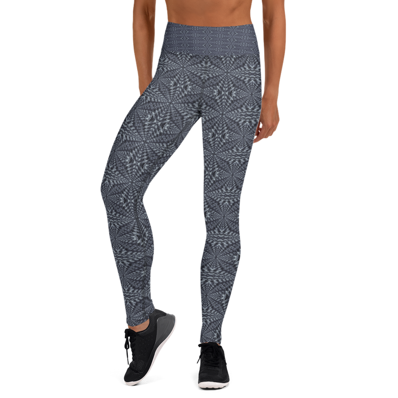 Product name: Recursia Fabrique Unknown Yoga Leggings In Blue. Keywords: Athlesisure Wear, Clothing, Print: Fabrique Unknown, Women's Clothing, Yoga Leggings