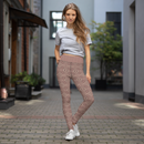 Product name: Recursia Fabrique Unknown Yoga Leggings In Pink. Keywords: Athlesisure Wear, Clothing, Print: Fabrique Unknown, Women's Clothing, Yoga Leggings
