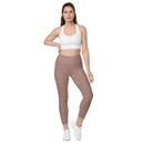 Product name: Recursia Fabrique Unknown I Leggings With Pockets In Pink. Keywords: Athlesisure Wear, Clothing, Print: Fabrique Unknown, Leggings with Pockets, Women's Clothing