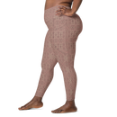 Product name: Recursia Fabrique Unknown I Leggings With Pockets In Pink. Keywords: Athlesisure Wear, Clothing, Print: Fabrique Unknown, Leggings with Pockets, Women's Clothing